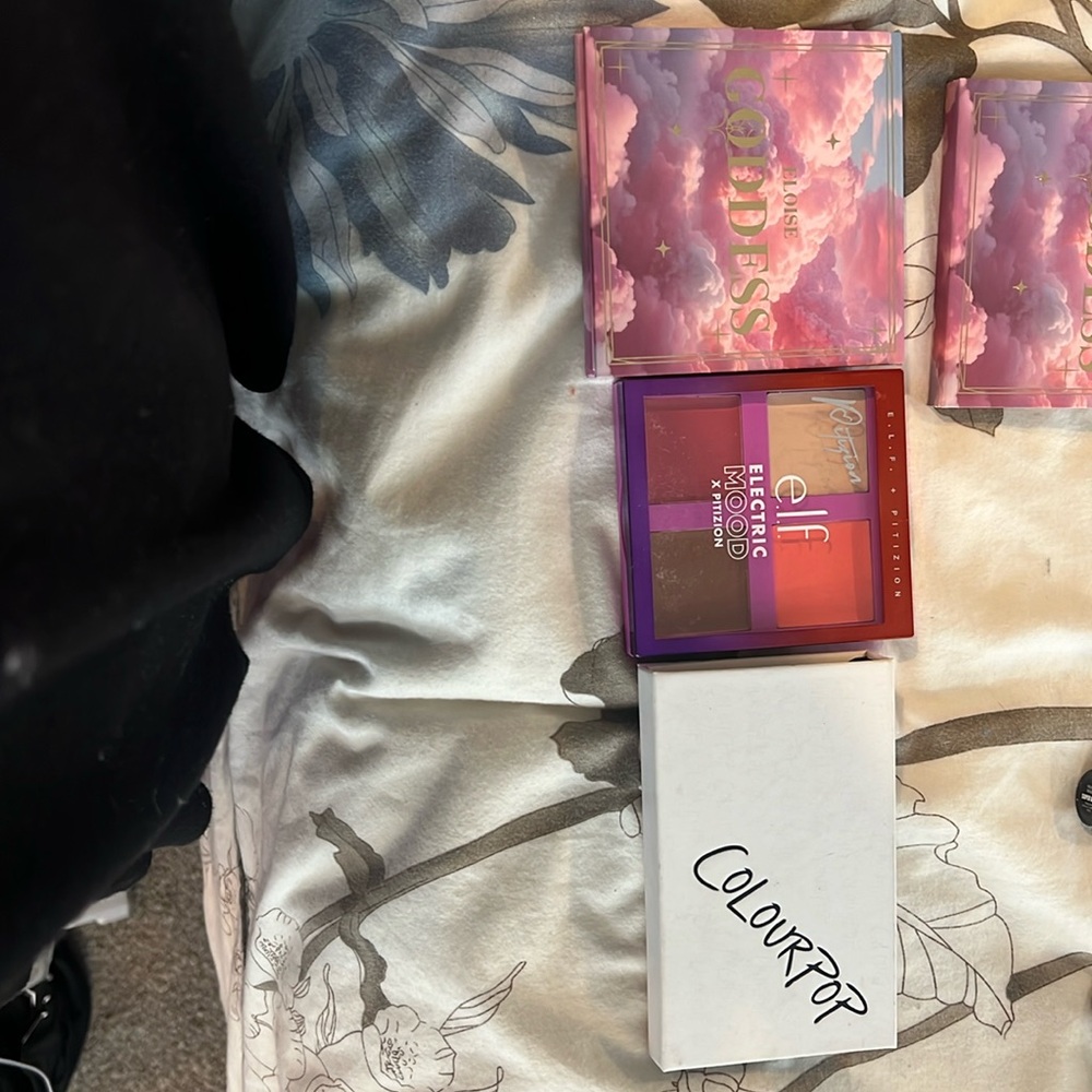 Bundle Eloise goddess palette, elf electric mood palette, colourpop duo